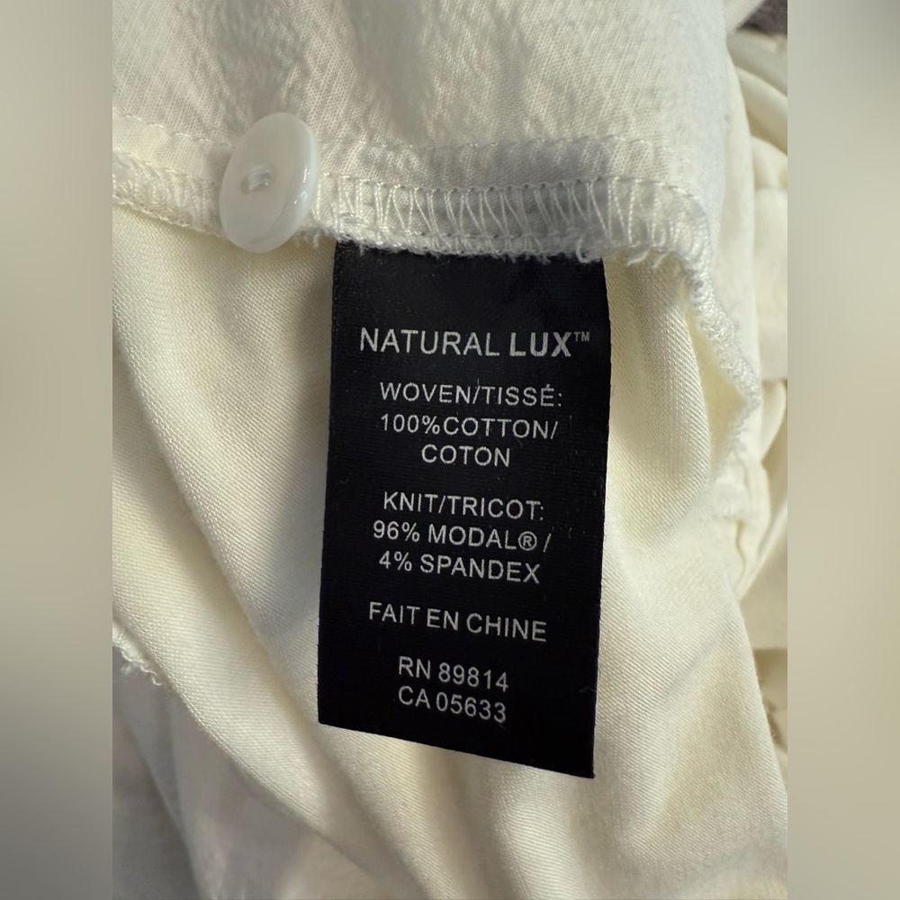 Stella Caraski Women's 3/4 Sleeve Poplin Jersey Shirt Tunic Size Small - Picture 4 of 9